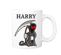 Pickhut Death Grim Reaper Halloween Mug Unique Novelty Gift for Friends, Brother, Sister, Mum, Dad, Family Members, Love Ones, Birthday (Death Grim Reaper)