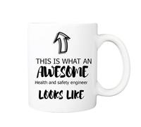 Pickhut Health and Safety Engineer Mug - This is What an Awesome Health and Safety Engineer Looks Like - Great Gift for Birthday, Christmas, Secret Santa