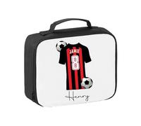 Pickhut Personalised Football Team Shirt & Jersey Kit Lunch Bag Back to School Gift for Kids, Customised with Name/Number/Text Boys Lunch Box (D2)
