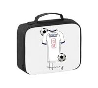 Pickhut Personalised Football Team Shirt & Jersey Kit Lunch Bag Back to School Gift for Kids, Customised with Name/Number/Text Boys Lunch Box (D22)
