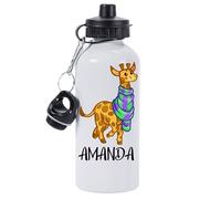 Pickhut Personalised Giraffe Water Bottle 500ml Back to School Gift for Kids