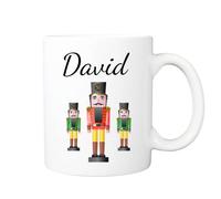 Pickhut Personalised Toy Soldier Nutcracker Christmas Name Mug