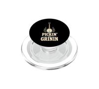 Pickin And Grinin Banjo Player Bluegrass Music PopSockets PopGrip for MagSafe