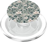Picking Daisies Cottagecore Aesthetic Sage Green Phone PopSockets PopGrip for MagSafe