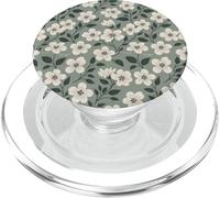 Picking Daisies Cottagecore Aesthetic Sage Green Phone PopSockets PopGrip for MagSafe