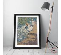 Picking Flowers, c. 1912 Helen Galloway McNicollStunning Framed Wall Art Print Picture - A3 - Black Frame