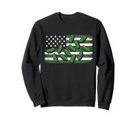 Pickle American Flag USA Dill Cucumber Lover Pickling Sweatshirt