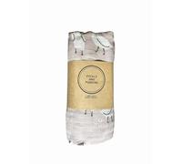 Pickle and Pudding Extra Large Cotton Muslin Swaddle Blanket, Dusky Pink with White Duck Print, 100% Cotton