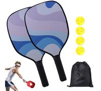Pickle Ball Kit, Pickle Ball Set, Wooden Beginner Pickle Ball Set, Ergonomic Grip, Sports Accessories, Storage Bag Included, Men's, Women's, Youth, Pickle Ball, Beginners