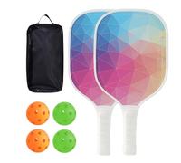 Pickle Ball Rackets for Adults | 2-Piece Outdoor Pickle Ball Rackets with Storage Bag | Training Accessories for Men Players Outdoor Backyard Beach Court Community Family Gym