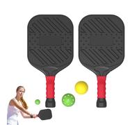Pickle Ball Rackets, Paddle, 2-Piece Portable Set with High Elasticity Design, Sports Ball Rackets with Non-Slip Handle, Pickle Balls Set with Surface