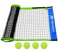 Pickle Ball Replacement Net 22ft x 3ft for Indoor and Outdoor Fits for Most Free-Standing Pickle Ball Frame Come with 4 Outdoor Pickle Balls (Net Only)