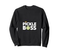 Pickle Boss Crown Dill Slice Funny Pickle Lover Sweatshirt