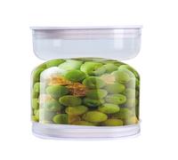 Pickle Container | Pickle Jars With Timer Lid 400ml | Strainer For Wet And Dry,For Flour Candy Oatmeal Kitchen Sugar Cookie Pantry Meal Prep Yogurt M