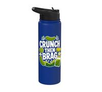 Pickle Crunch Brag Food Lover Stainless Steel Insulated Water Bottle