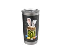 Pickle Cucumber Dill Easter Rabbit Eggs Bunny Ears Cute Stainless Steel Insulated Tumbler