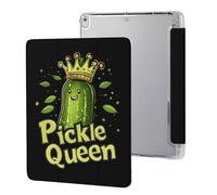 Pickle Cute Queen Stylish Tablet Case with Pen Holder Leather Protective Cover Compatible with IPad/IPAD Pro (10.5in) /IPAD Air3(10.5in)