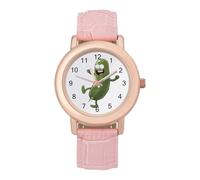 Pickle Dancing Cucumber Women's Custom Watch Fashion Soft Strap Wristwatches Gifts for Birthdays Valentine's Day