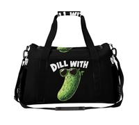 Pickle Dill with It Trendy Duffle Bag for Travel Large Capacity Lightweight Carry on Halfday Weekender Bags