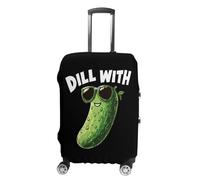 Pickle Dill with It Trendy Suitcase Covers Unisex Luggage Cover Protector Fit 19 to 32 Inch Travel Lover M