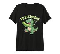 Pickle Dinosaur T-Rex Dill Cucumber Pickling Funny Pickle Premium T-Shirt