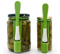 Pickle Fork Pickle Grabber Tool - Pickle Picker for the jar, Kitchen Gadgets Pickle Gifts Suitable for Olives 2 Pack Green
