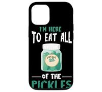 Pickle I'm Here To Eat All Pickle Jar Vegan Food Vegetarian Case for iPhone 12/12 Pro