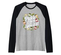 Pickle is My Jam and I'm Here to Spread It Funny Pickle Raglan Baseball Tee