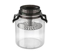 Pickle Jar - 5L Airtight Round Storage Canister With Handle, Pickle Container, Glass Storage Jar For Preserving Fruits, Food Jars | For Brewing Kitchen Pantry Counter Countertop Food Flour Sugar Coffe