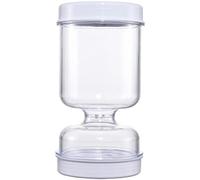 Pickle Jar,Glass Pickle Jar with Strainer Hourglass,Pickled Container with Lid,Upside Down Pickle Kimchi Jar
