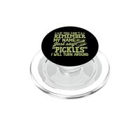 Pickle Lover Cucumber Vegetable Pickles Vegan PopSockets PopGrip for MagSafe