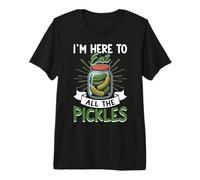 Pickle Lover Cucumber Vegetable Pickles Vegan Premium T-Shirt