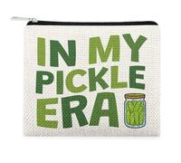 Pickle Lover Gift for Women Small Coin Purse Funny Pickle Themed Coin Pouch Vegetables Lover Gift for Girls Women Christmas Birthday Gifts for Pickles Lovers Sister Friends Zipper Bag for Coins