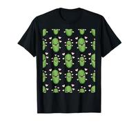 Pickle Lover Kawaii Cute Pickles with Hearts Pattern T-Shirt