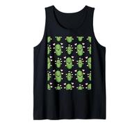 Pickle Lover Kawaii Cute Pickles with Hearts Pattern Tank Top