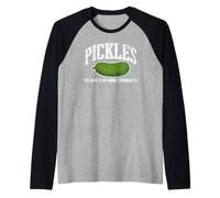 Pickle Lover Pickles I've Made It My Whole Personality Dill Raglan Baseball Tee