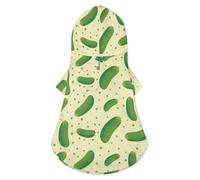 Pickle Pattern Cute Cat Costume Dog Hoodie Pet Outfit for Small Medium Dogs Cats S