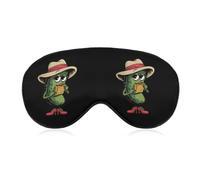 Pickle Playing The Harmonica Sleep Mask Breathable Eye Masks