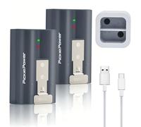 Pickle Power 2 Batteries for Ring Video Doorbell, 6040 mAh Rechargeable Battery with Charging Station for Ring Video Doorbell 2/3/3+/4, Stick Up Cam (2/3nd Gen), Spotlight Cam Camera