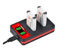 Pickle Power 2-Pack NP-BX1 Battery and Charger for Sony ZV-1, ZV-1F, DSC-HX99, WX500, RX100 IV, HX80, HX350, HX400, HX60, AS50, ZV-1 Mark 2, HX300, WX300, AS15