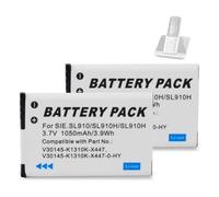 Pickle Power 2 x 1050 mAh Li-ion Battery for Siemens Gigaset SL910 SL910H SL910A Cordless Phone, Compatible with V30145-K1310K-X447 and V30145-K1310K-X447-0-HY