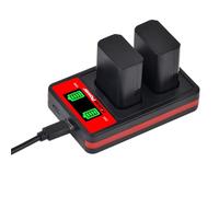 Pickle Power 2Pcs 1500mAh NP-FW50 Battery with Charger for Sony ZV-E10, A7R II, A7, A7R, A7 II, A7S, A3000 A5000 A5100 A6000 A6300 A6500 A6400 NEX-3 NEX-5A33 A35 A37 A55 RX10, RX10 II, RX10 III