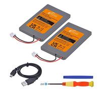 Pickle Power 2Pcs 1800mAh PS3 Battery LIP1359 Battery for Sony Playstation 3 Dualshock 3 Wireless Controller CECHZC2E CECHZC2U Controller with USB Cable and Installation Tools