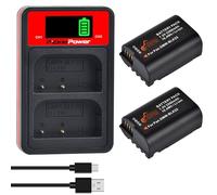 Pickle Power 2Pcs DMW-BLK22 Battery with Dual Charger for Panasonic Lumix DC-S5, S5 II, S5 IIX, S5D, LUMIX GH5 II, GH6, LUMIX S9, GH7, DC-G9 II