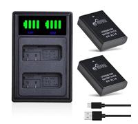 Pickle Power 2pcs EN-EL14/EN-EL14A Battery and Charger for Nikon D5300 D5600 D5500 D5200 D5100 D3500 D3400 D3300 D3200 D3100 DF Coolpix P7800 P777 000 P7100 p7000