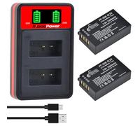 Pickle Power 2Pcs EN-EL20 EN-EL20a Battery with Dual Charger for Nikon Coolpix P1000, P950, Coolpix A, 1 AW1, 1 J1, 1 J2, 1 J3, 1 S1,1 V3 Digital Camera