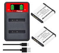 Pickle Power 2Pcs NP-50 KLIC-7004 D-LI68 Battery with Dual Charger for Fujifilm FinePix X10, F80EXR, F50fd, F60fd, F660EXR, F100fd, F900EXR, F800EXR, F600EXR, F550EXR, F300EXR, F200EXR