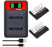 Pickle Power 2X EN-EL19 Battery LED Dual Charger for Nikon Coolpix S32 S33 S100 S2500 S2800 S3100 S3200 S3500 S3600 S4100 S5200 S6500 S6600 S6800 S6900
