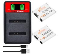 Pickle Power 2x NB-11LH NB-11L Battery and one Charger for Canon PowerShot A2300, A2400, A2500, SX400 IS, IXUS 160, IXUS 285 HS, IXUS 185, SX430 IS, SX410 IS, IXUS 155, A3500