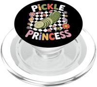 Pickle Princess Funny Cucumber Lover Humor Retro Vibe PopSockets PopGrip for MagSafe